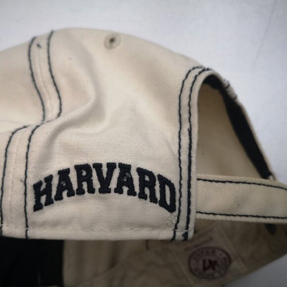 2 / $30.00 -47 Brand Collegiate Licensed Harvard Beige & Nvy Unisex Baseball Hat - Picture 3 of 5